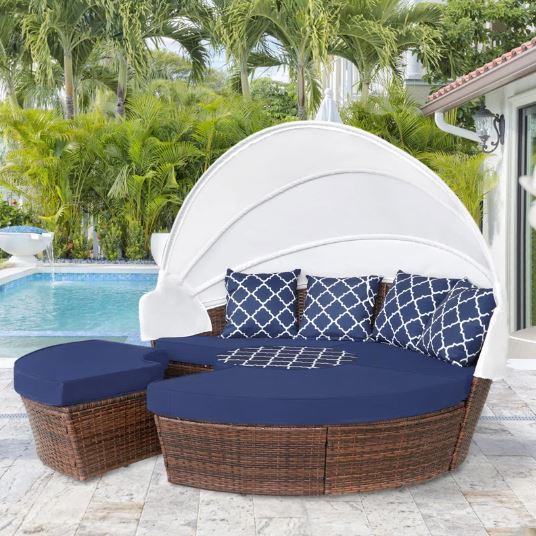 Akansha 70.9'' Wide Outdoor Patio Daybed