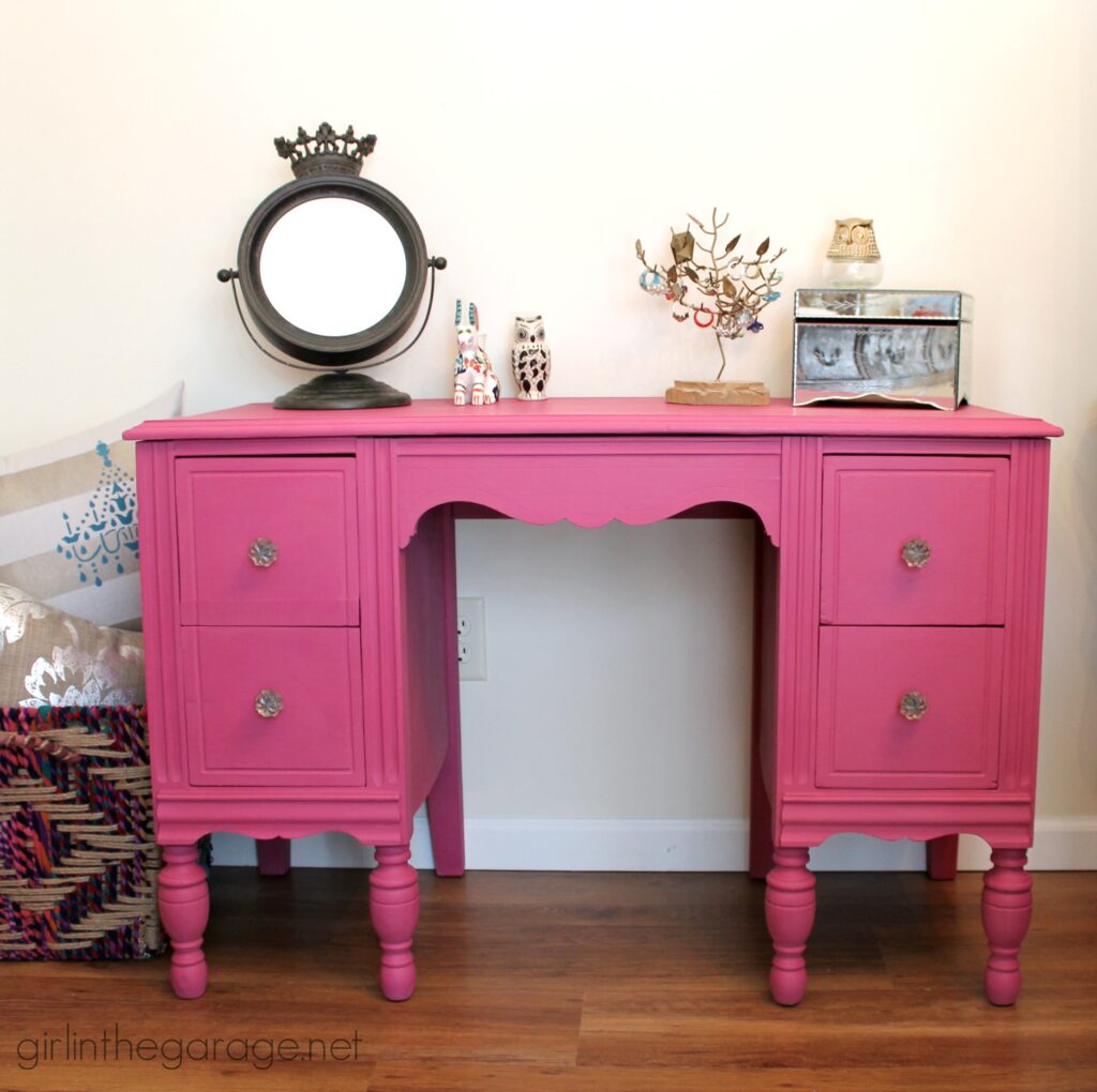 Astonishing Pink Color Paint Dresser Ideas