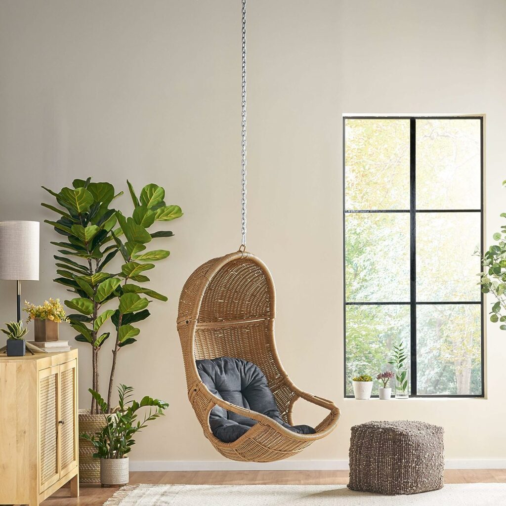 Best Comfort- Berrien Orville Wicker Hanging Next Chair