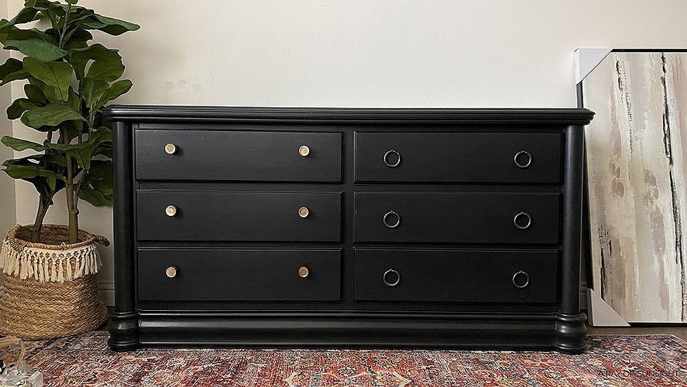 Black Painted Dresser 