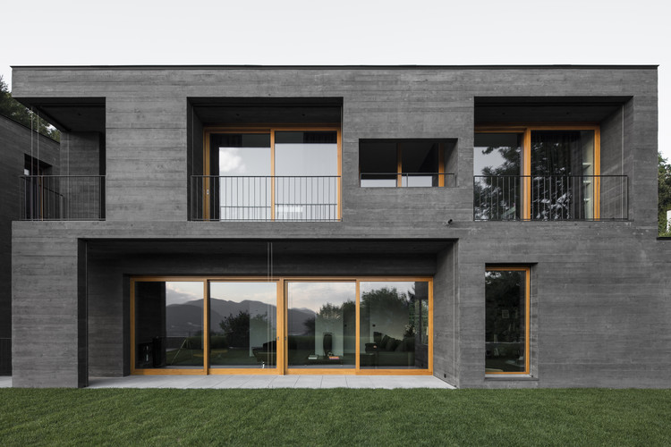 Concrete Black and Grey House