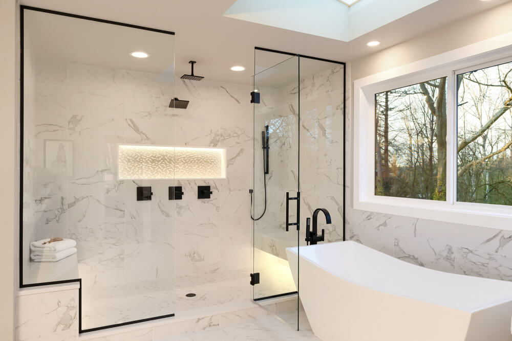 Contemporary Shower Space