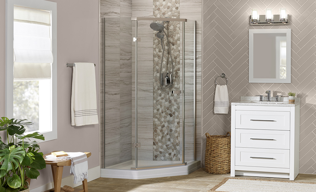 Corner Shower Space