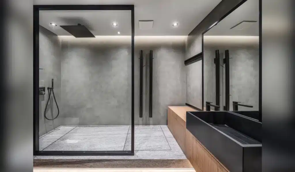 Elegant Walk-In Shower Room