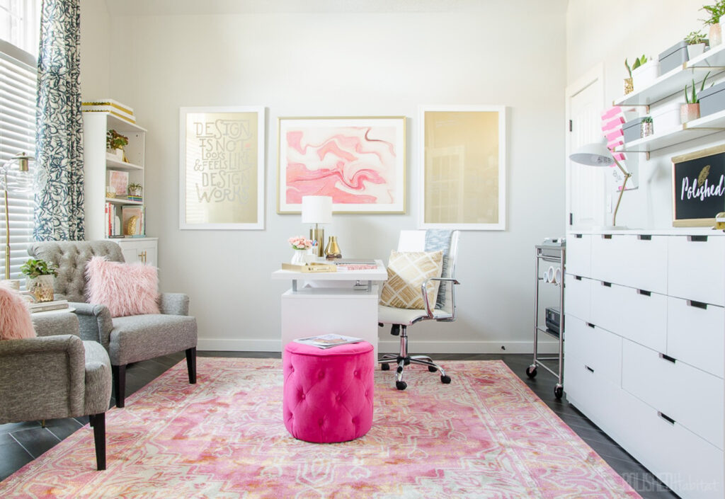 Girly Home Office