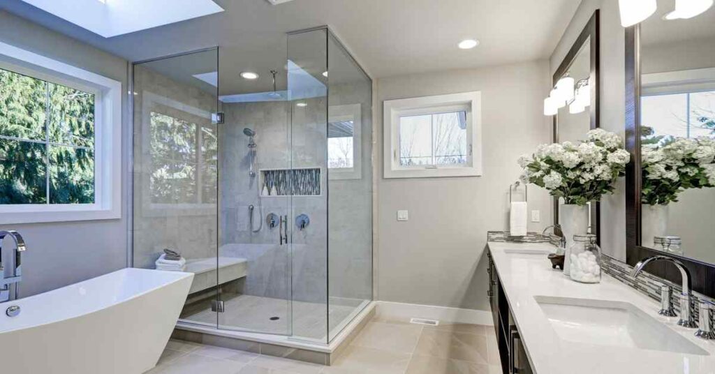 Install a Glass Door to Separate the Shower