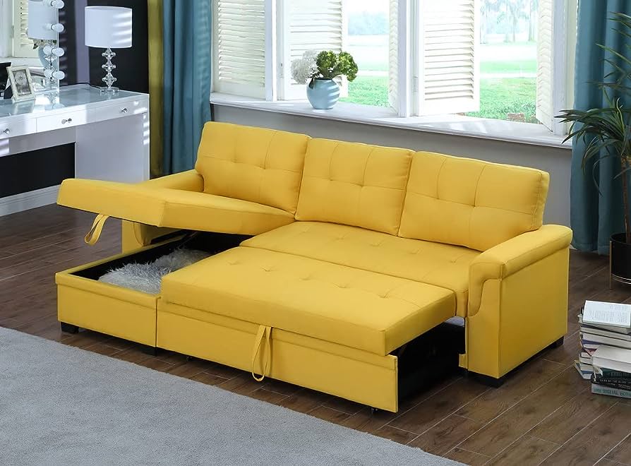 Mustard Yellow Sectional Couch