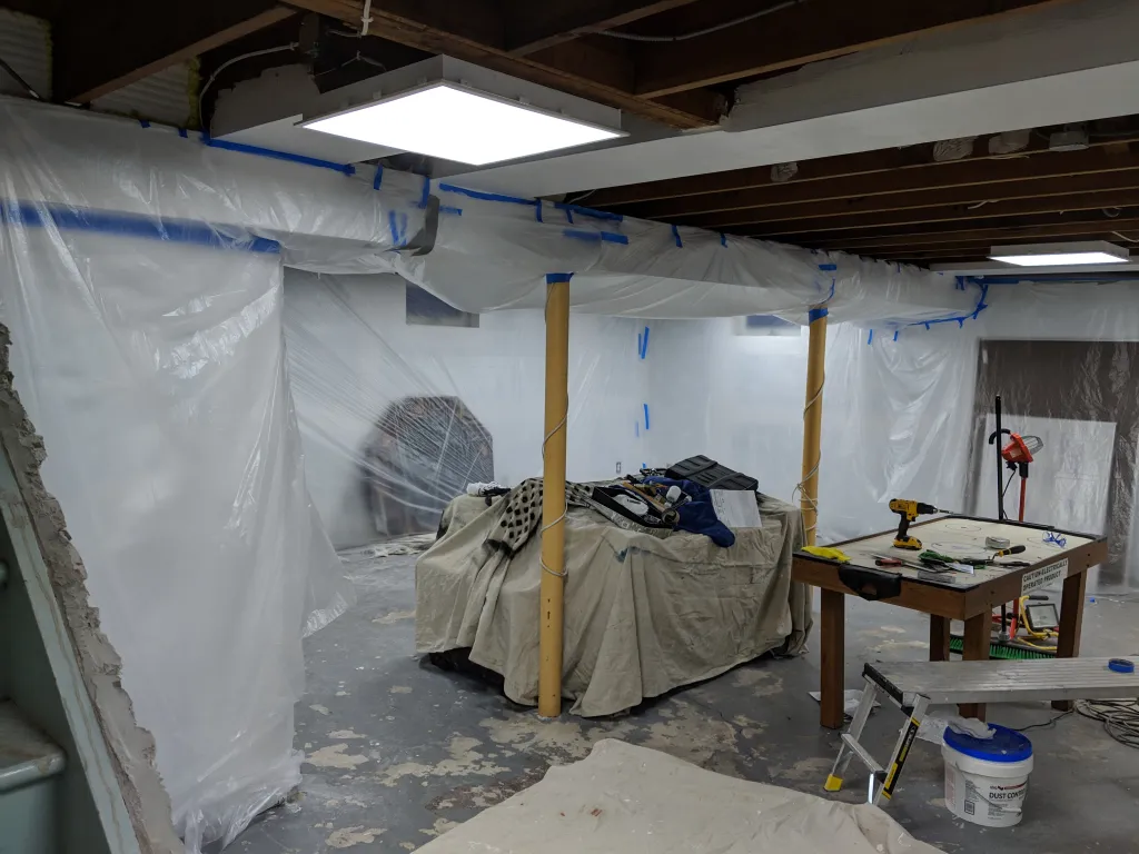 Preparing the Basement for Painting
