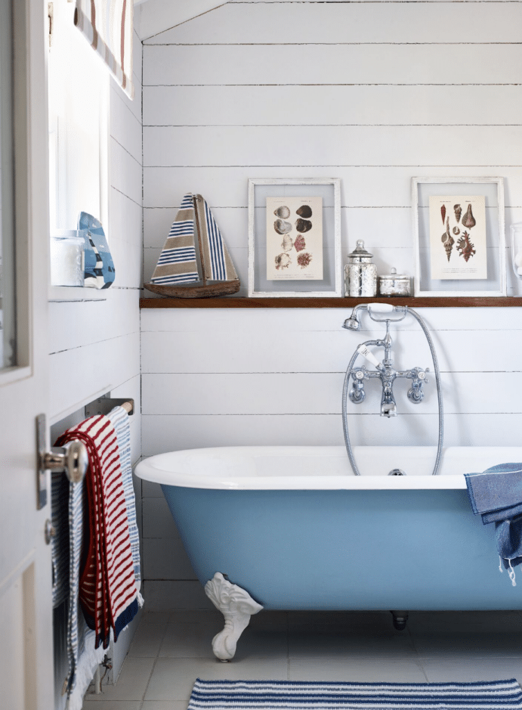 Small Bathrooms with Showers and Floating Shelves