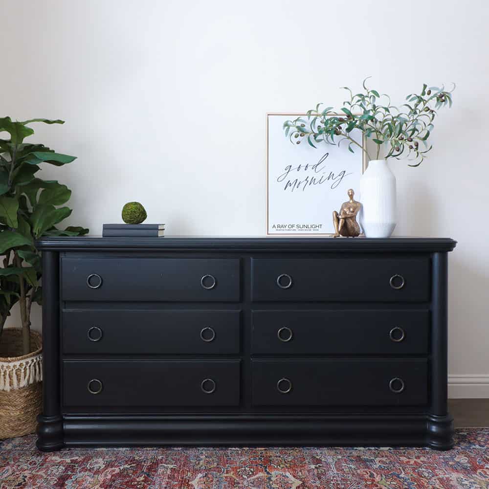 Stunning Black Paint Dresser Ideas