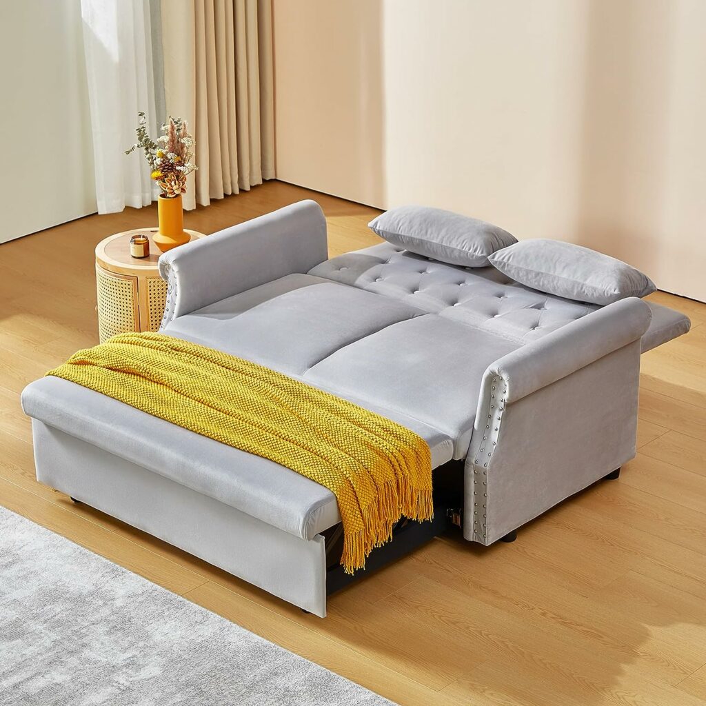 Upholstered Twin Couch Bed in a Convertible Sofa